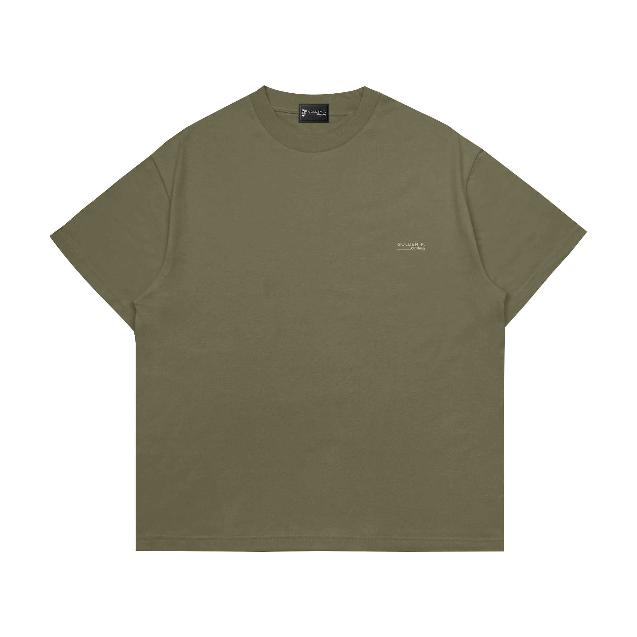 Boxy Oversized T-Shirt "Timeless Ornament" Eucalyptus
