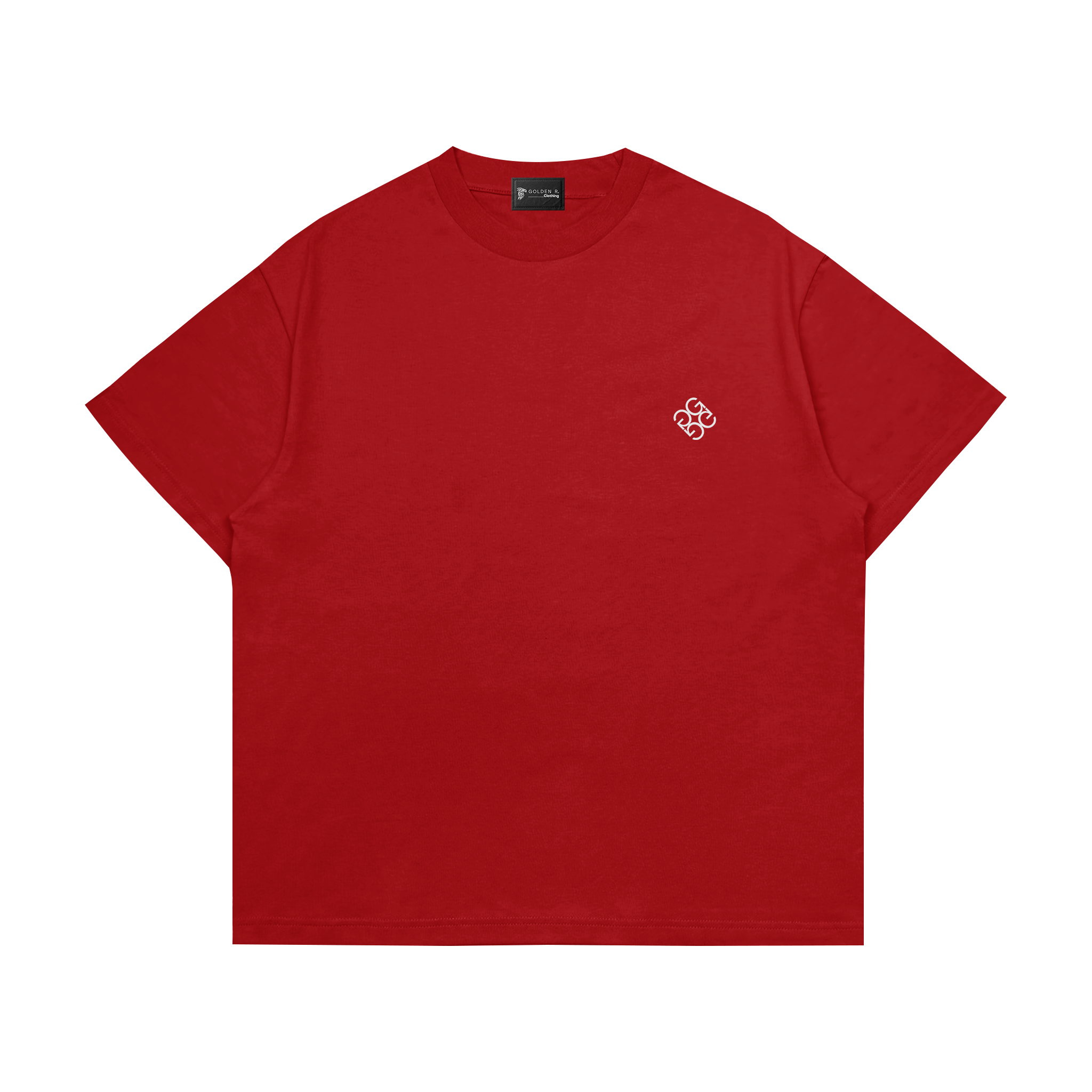 Boxy Oversized T-Shirt "Pixel Nomad" Red