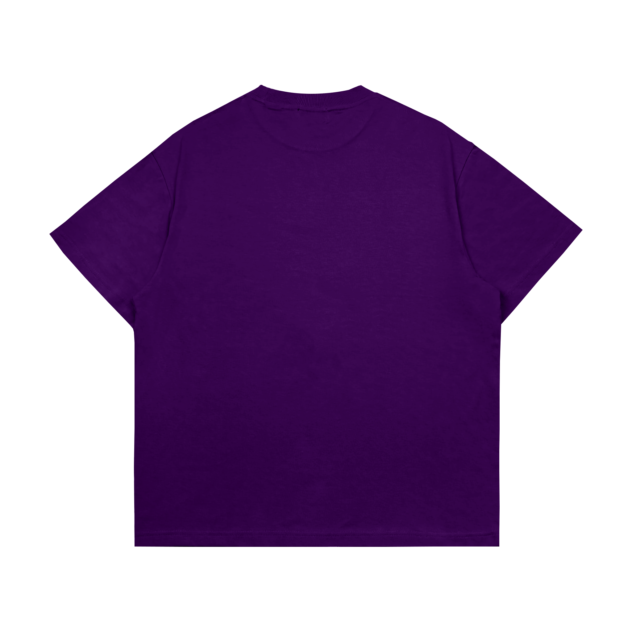 Boxy Oversized T-Shirt "Abstract Flow" Plum