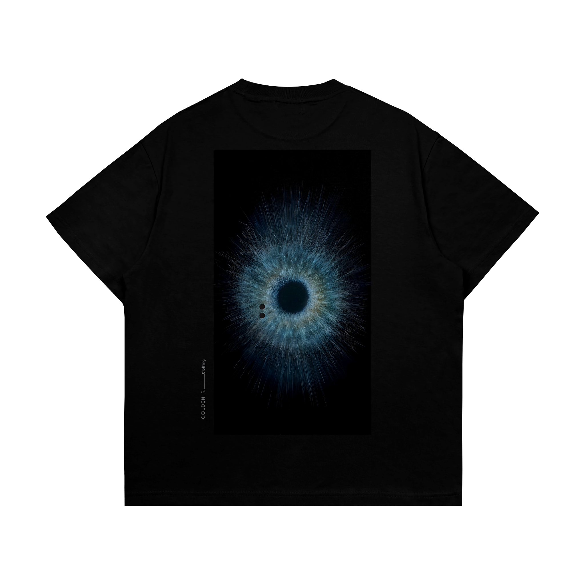 Boxy Oversized T-Shirt "Infinite Gaze" Black
