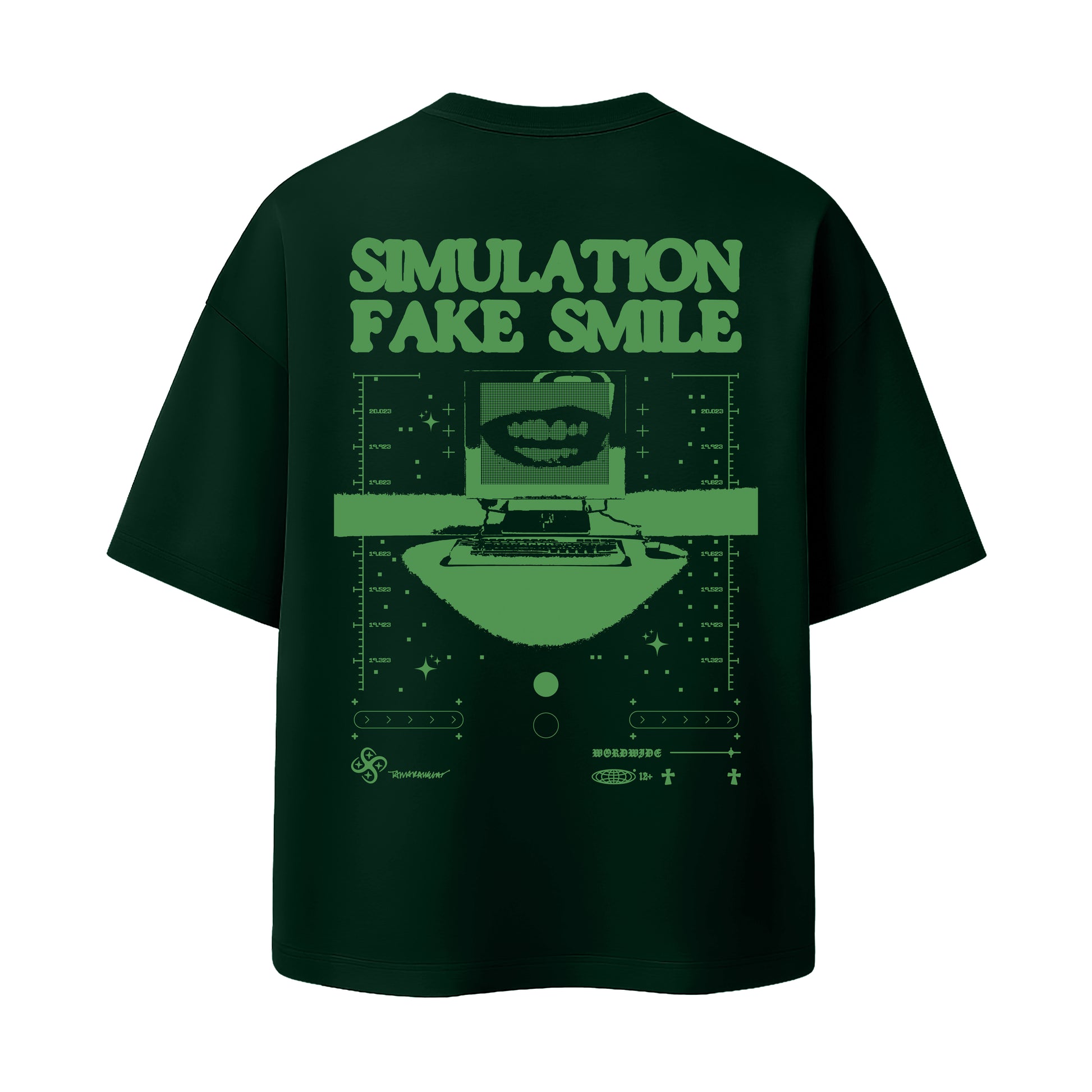 Classic Tee “Simulation Fake Smile” – GO FOR GOLD