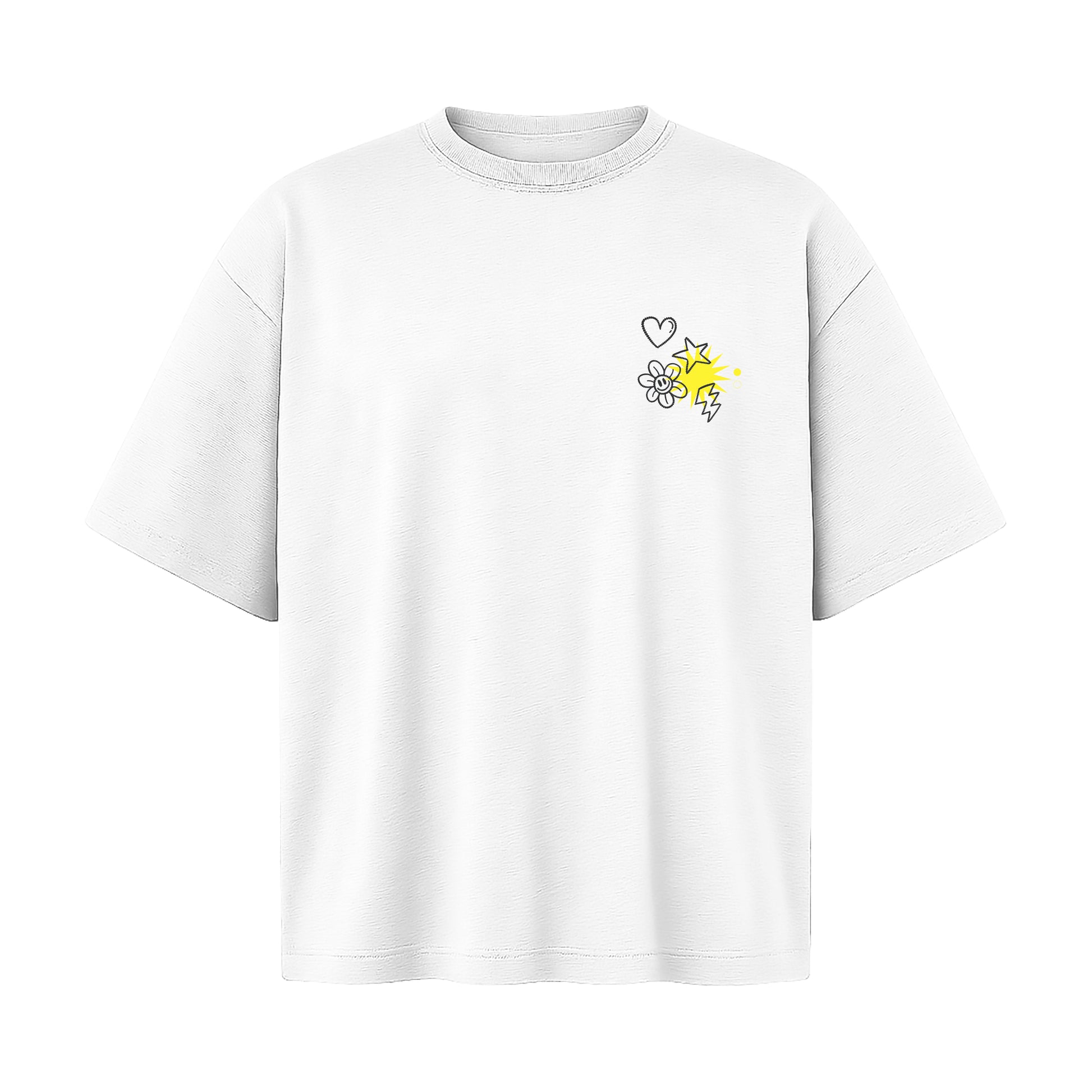 Classic Tee “Pixel Joy” – GO FOR GOLD